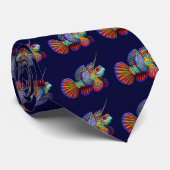 La cravate de poissons de Dragonet de mandarine (Roulé)