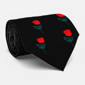 La cravate de rose rouge (Roulé)