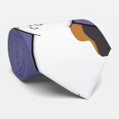 La cravate des gros de calicot hommes heureux de (Roulé)