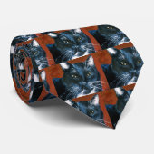 la cravate des hommes de chat noir (Roulé)