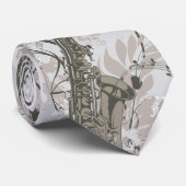 La cravate des hommes de saxophone (Roulé)