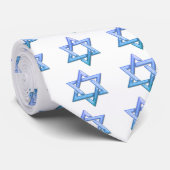 La cravate des hommes d'étoile de David (Roulé)