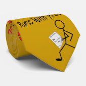 La cravate des hommes drôles de pharmacien (Roulé)