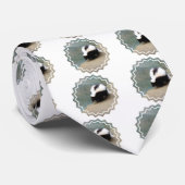 La cravate des hommes mignons de mouffette (Roulé)