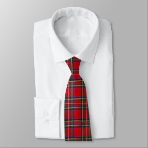 La cravate des hommes rouges de plaid