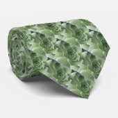 La cravate des hommes succulents de vert (Roulé)