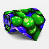La cravate des hommes verts et bleus de Yummies (Roulé)
