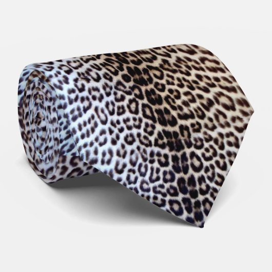 LA CRAVATE FORMELLE DE LÉOPARD DES HOMMES (Roulé)