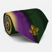 La cravate Krewe de mardi gras de Cyllenius (Roulé)
