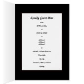 La cravate noire formelle | élégant personnalisent (Intérieur (Droit))