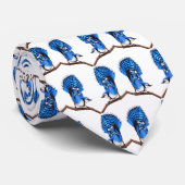 La cravate sauvage de geai bleu (Roulé)