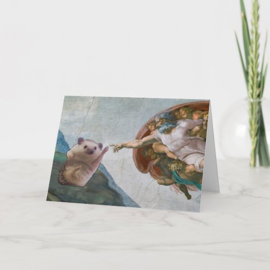 La création de la carte de hérisson par Michel-Ang (Devant)