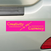 La Créativité Est Mon Sticker De Bumper De Devise (En voiture)
