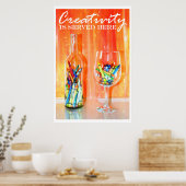 La créativité est servi ici Poster de la photograp (Cuisine)