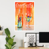 La créativité est servi ici Poster de la photograp (Bureau à domicile)