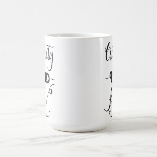 La créativité est un état d'esprit libre Mug (Centre)
