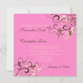 La Crème au chocolat rose serpente les invitations (Dos)