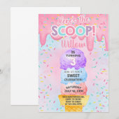 La crème glacée ici est la scoop 3ème invitation a (Devant / Derrière)