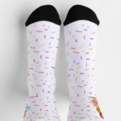 La crème glacée rend tout meilleur chic chaussette (Haut)