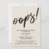 La crème Mariage reportée "Oups !" Faire-part (Devant)