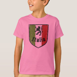 La crête italienne de drapeau badine le T-shirt