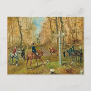La croisee des chemins, 1883 (olie op doek) briefkaart