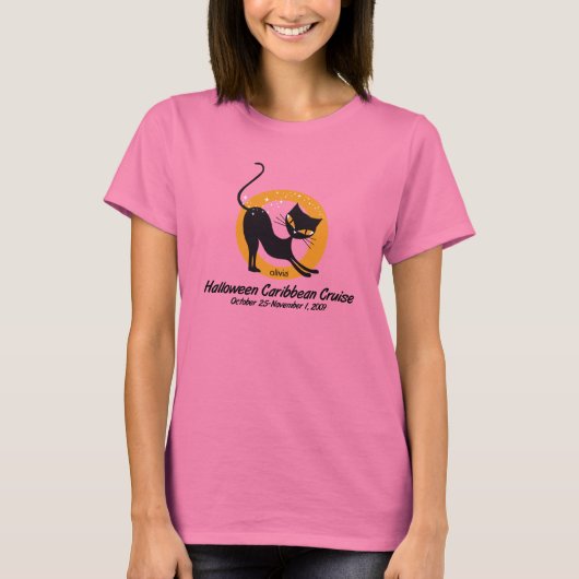 "La croisière PURRfect" T-shirt féminin Ringer (Devant)
