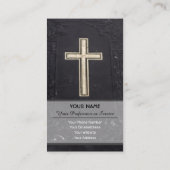 La croix biblique comme carte de visite religieux (Dos)