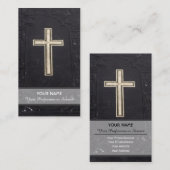 La croix biblique comme carte de visite religieux (Devant / Derrière)