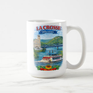 La Crosse, WI Schitterende Wisconsin Koffiemug Koffiemok