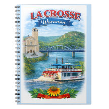 La Crosse, WI Schitterende Wisconsin Notitieboek