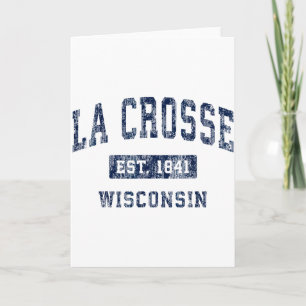 La Crosse Wisconsin Wi Vintage Gevestigde Sporten Kaart