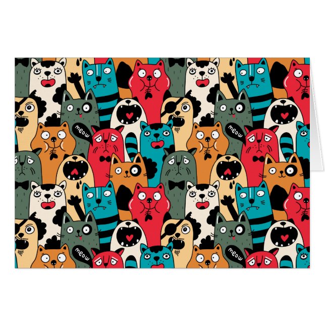 La Crowd of cats (Devant horizontal)