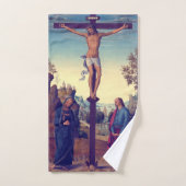 La Crucifixion avec la Vierge par Pietro Perugino (Serviette à main)