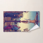 La Crucifixion avec la Vierge par Pietro Perugino (Serviette à main)
