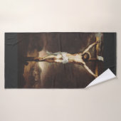 La Crucifixion par Bartolome Esteban Murillo (Serviette de bain)
