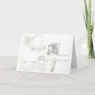 "La Crucifixion" une carte de Pâques