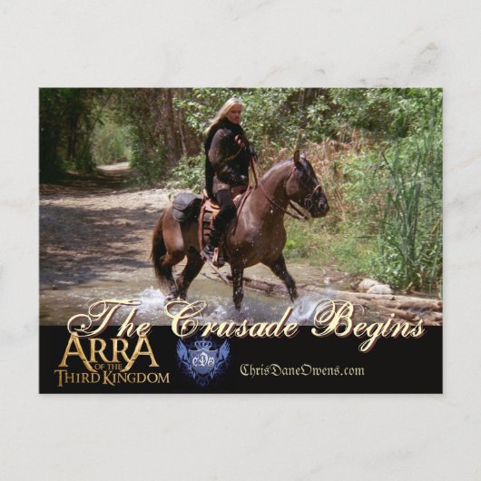 LA CRUSADE COMMENCE LA carte postale (Devant)