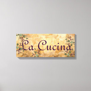La Cucina Old World European Style Canvas Afdruk