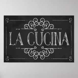 La Cucina Wall Decor Poster