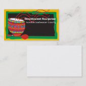 La cuisine mexicaine a décoré des cartes de visite (Devant / Derrière)