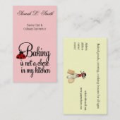 La cuisine n'est pas une corvée dans mon Carte de (Devant / Derrière)