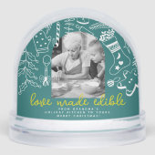 La cuisson est l'amour Fête photo verte (Avant)