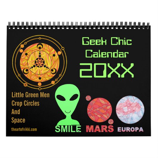 La culture chic de 2015 aliens de calendrier de (Protection)