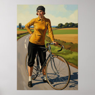 LA CYCLISTE (Le Cycliste) - Art Déco Original