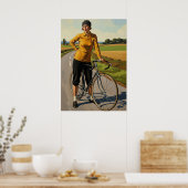 LA CYCLISTE (Le Cycliste) - Art Déco Original (Cuisine)
