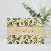 La damassé noire d'or fleurit le Merci de mariage (Debout devant)