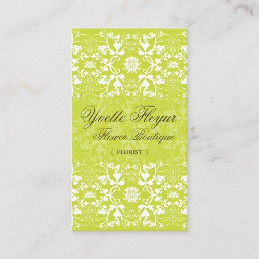La damassé tourbillonne carte faite sur commande (Devant)