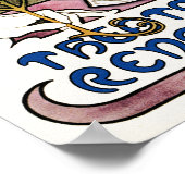 La Dame aux Camélias door Mucha Poster (Hoek)