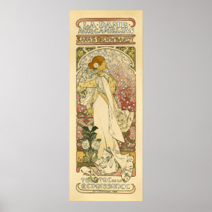 La Dame Aux Camelias Sarah Bernhardt Vintage Ad Poster